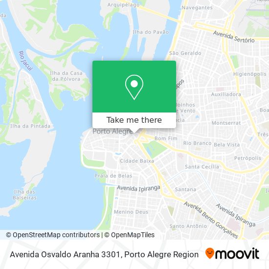 Mapa Avenida Osvaldo Aranha 3301