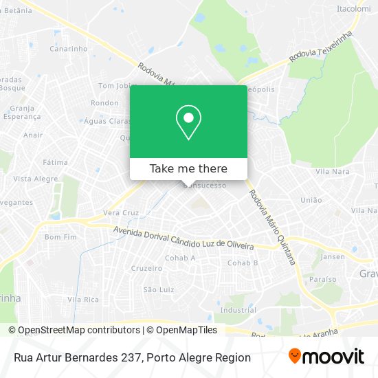 Mapa Rua Artur Bernardes 237