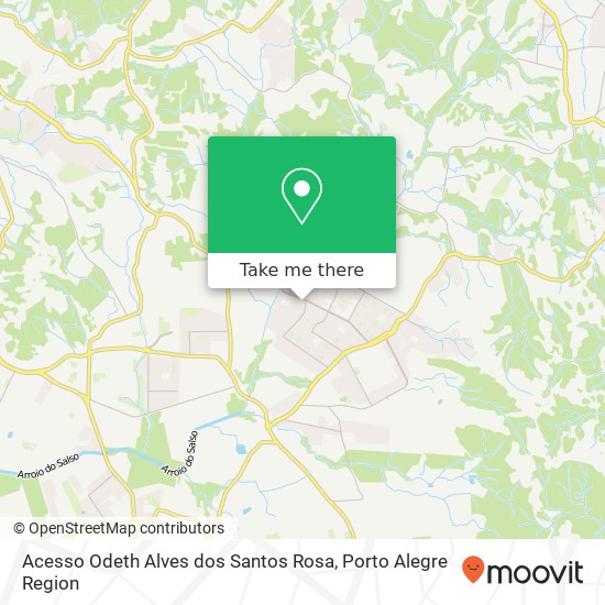 Mapa Acesso Odeth Alves dos Santos Rosa