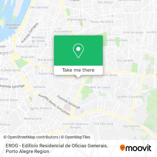 Mapa EROG - Edifício Residencial de Oficias Generais