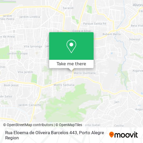 Mapa Rua Eloema de Oliveira Barcelos 443