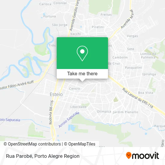Rua Parobé map