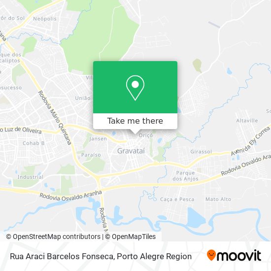 Rua Araci Barcelos Fonseca map