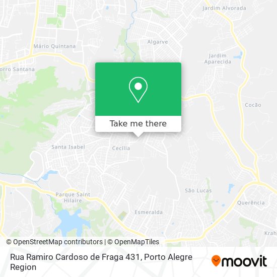 Rua Ramiro Cardoso de Fraga 431 map