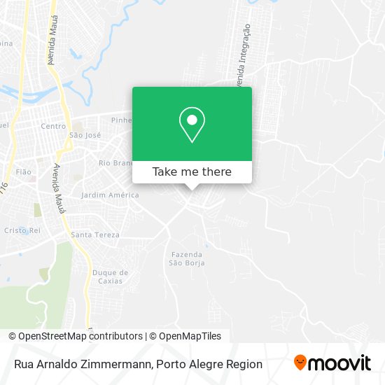 Rua Arnaldo Zimmermann map