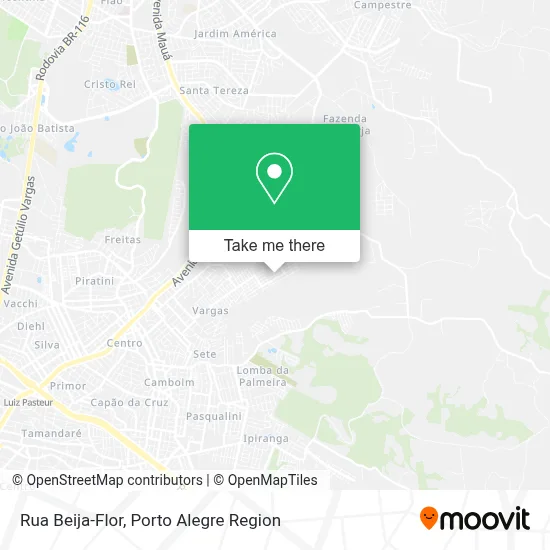 Rua Beija-Flor map