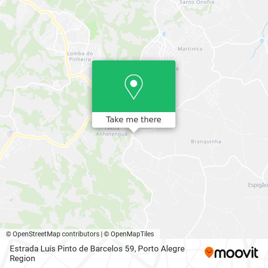 Mapa Estrada Luís Pinto de Barcelos 59