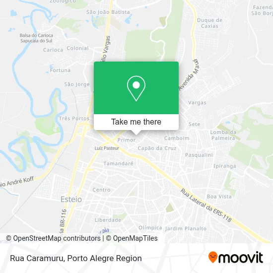 Rua Caramuru map