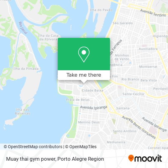 Muay thai gym power map