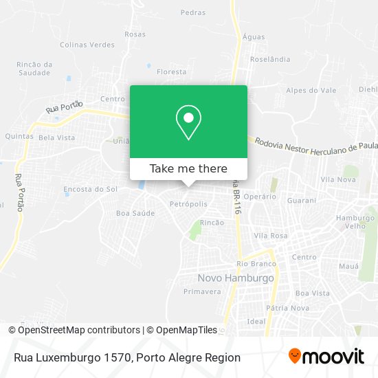 Rua Luxemburgo 1570 map