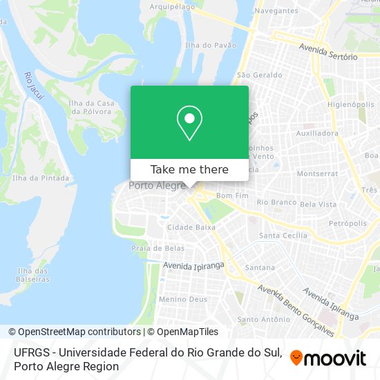 Mapa UFRGS - Universidade Federal do Rio Grande do Sul