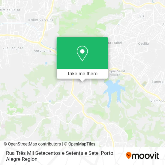 Rua Três Mil Setecentos e Setenta e Sete map