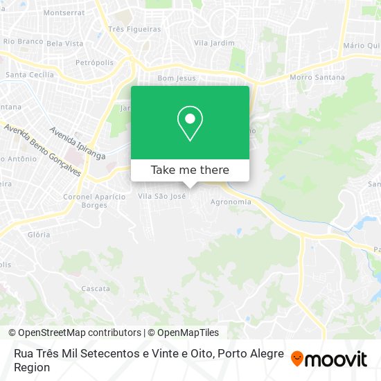 Rua Três Mil Setecentos e Vinte e Oito map