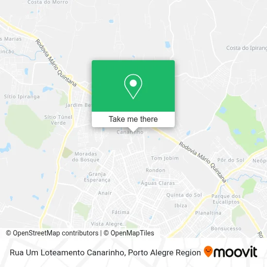 Rua Um Loteamento Canarinho map