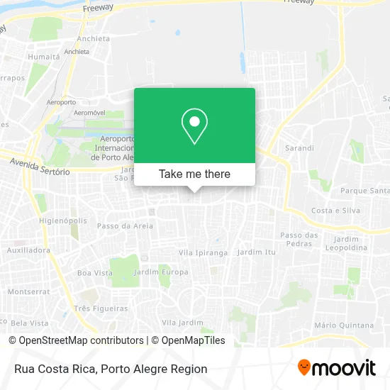 Rua Costa Rica map