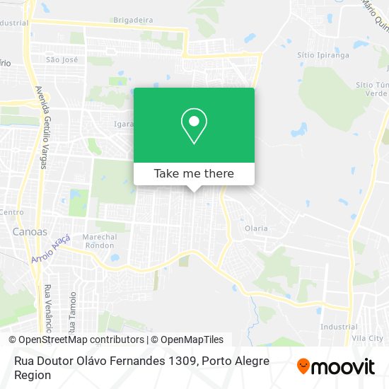 Rua Doutor Olávo Fernandes 1309 map