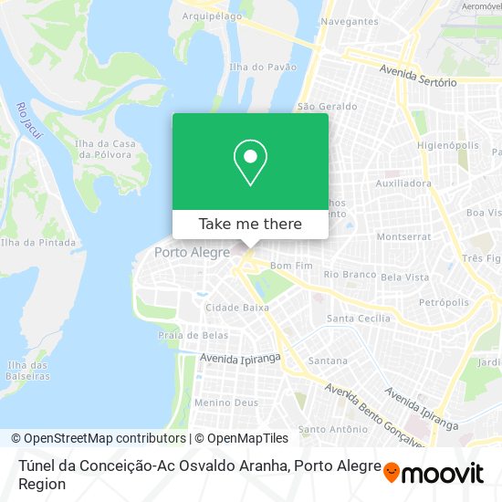 Túnel da Conceição-Ac Osvaldo Aranha map