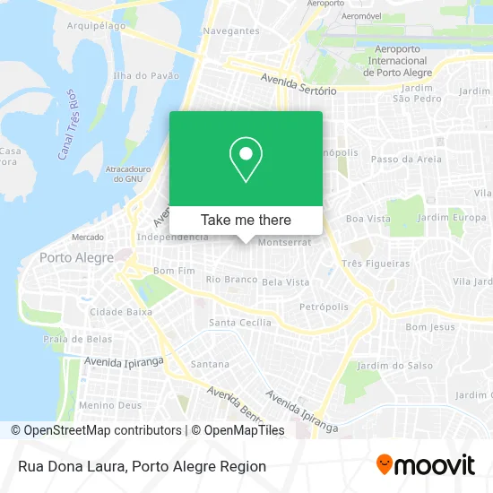 Rua Dona Laura map