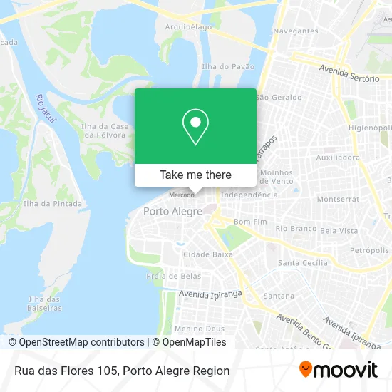 Rua das Flores 105 map