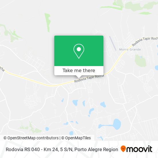 Rodovia RS 040 - Km 24, 5 S/N map