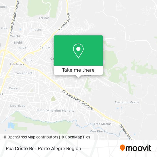 Mapa Rua Cristo Rei