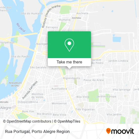 Rua Portugal map