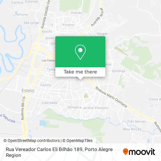 Rua Vereador Carlos Eli Bilhão 189 map