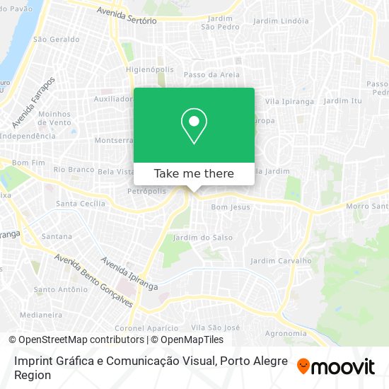 Imprint Gráfica e Comunicação Visual map