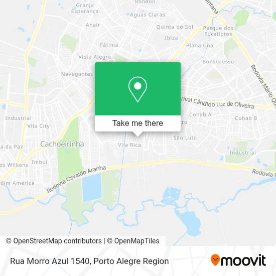 Rua Morro Azul 1540 map