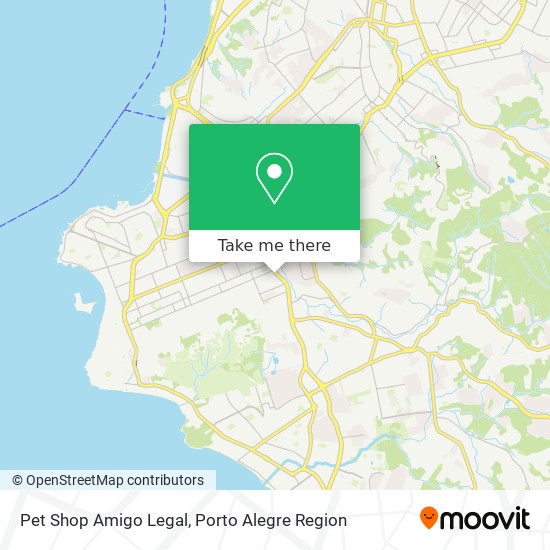 Pet Shop Amigo Legal map