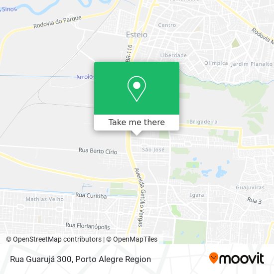 Rua Guarujá 300 map