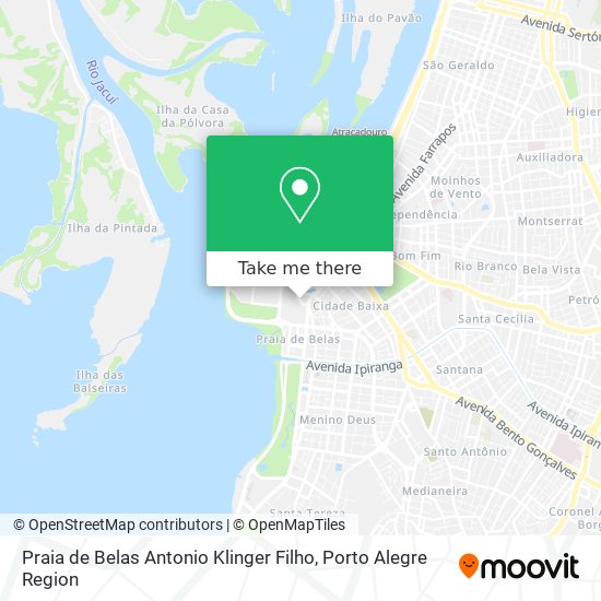 Praia de Belas Antonio Klinger Filho map