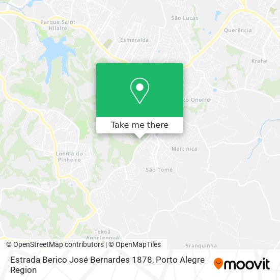 Mapa Estrada Berico José Bernardes 1878