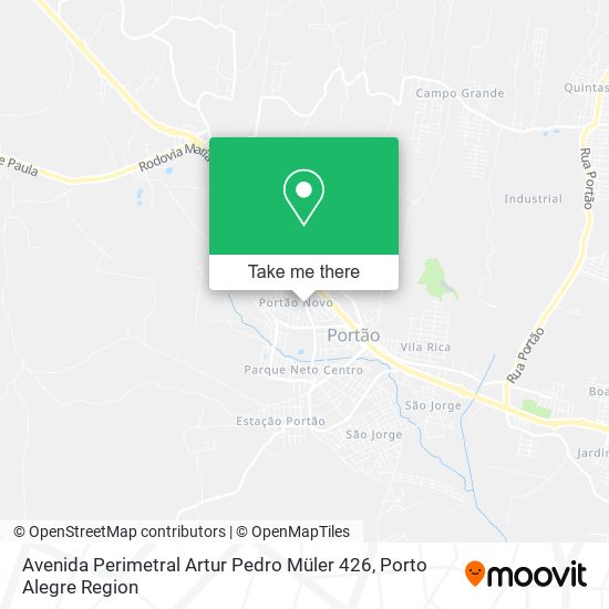 Mapa Avenida Perimetral Artur Pedro Müler 426