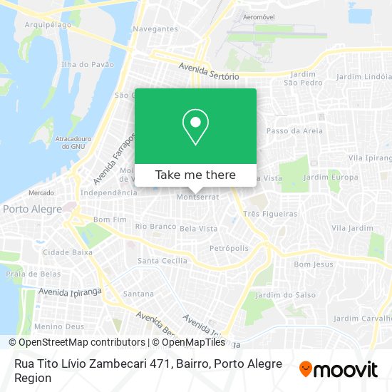 Mapa Rua Tito Lívio Zambecari 471, Bairro