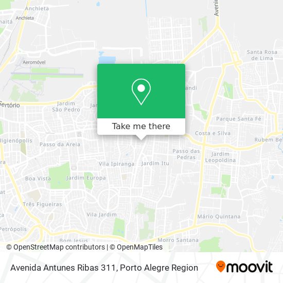 Avenida Antunes Ribas 311 map