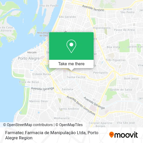 Mapa Farmatec Farmacia de Manipulação Ltda