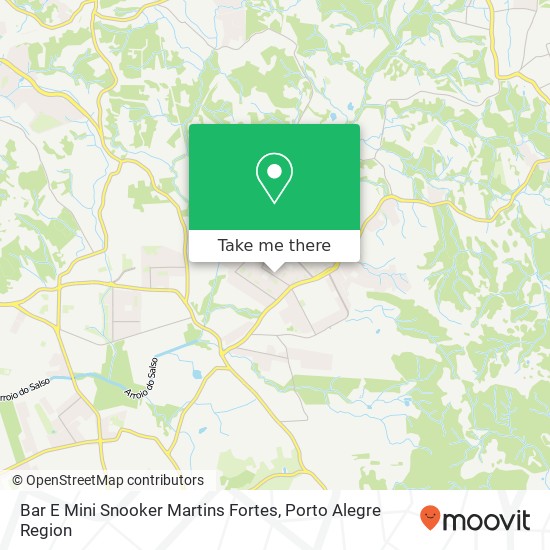 Mapa Bar E Mini Snooker Martins Fortes, Rua Eugênio Rodrigues Restinga Porto Alegre-RS 91790-060