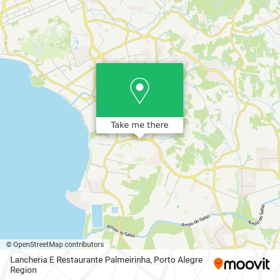Mapa Lancheria E Restaurante Palmeirinha