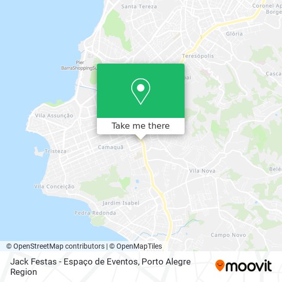 Mapa Jack Festas - Espaço de Eventos