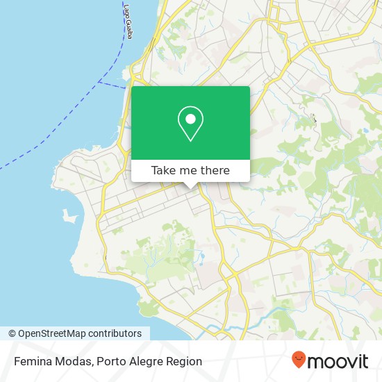 Mapa Femina Modas, Rua Doutor Pereira Neto, 2080 Cavalhada Porto Alegre-RS 91920-530