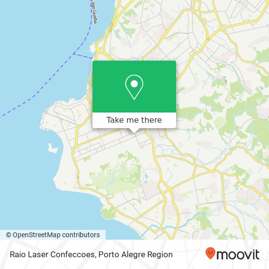 Mapa Raio Laser Confeccoes, Rua João Mora, 41 Cavalhada Porto Alegre-RS 91920-290