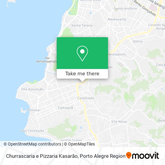 Mapa Churrascaria e Pizzaria Kasarão