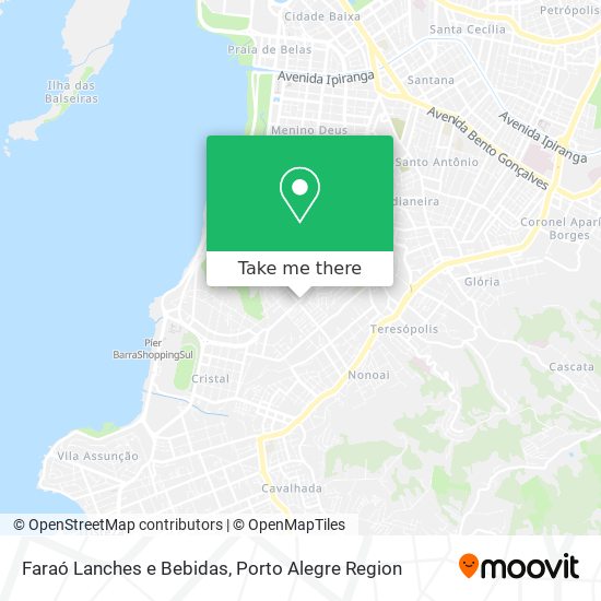 Faraó Lanches e Bebidas map