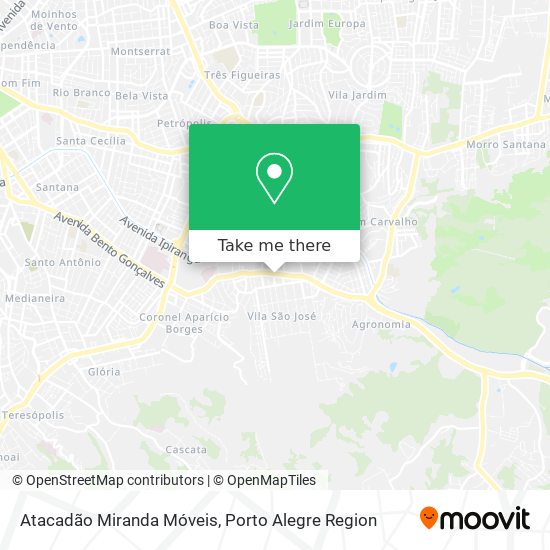 Atacadão Miranda Móveis map