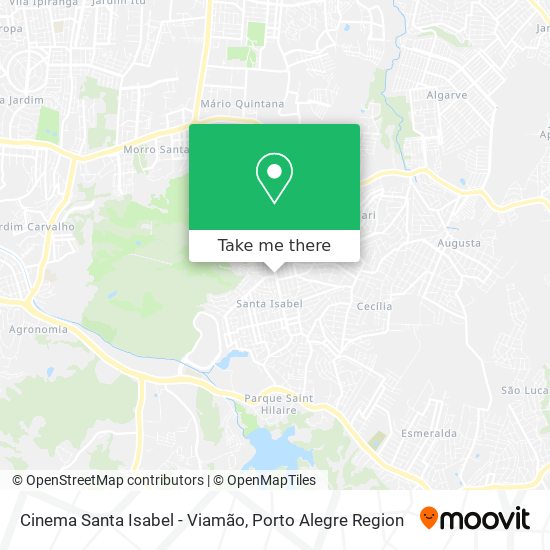 Cinema Santa Isabel - Viamão map