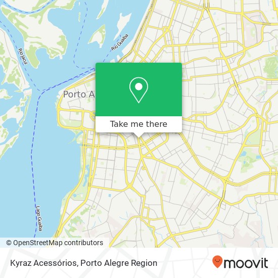 Mapa Kyraz Acessórios, Praça Piratini Azenha Porto Alegre-RS 90040-170