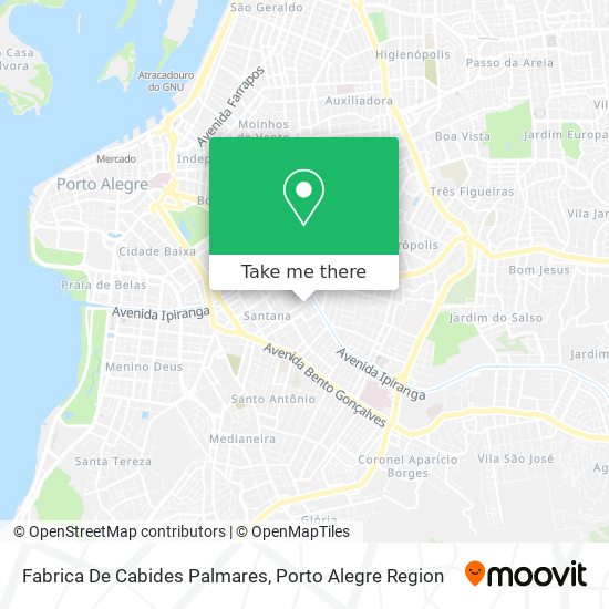 Fabrica De Cabides Palmares map