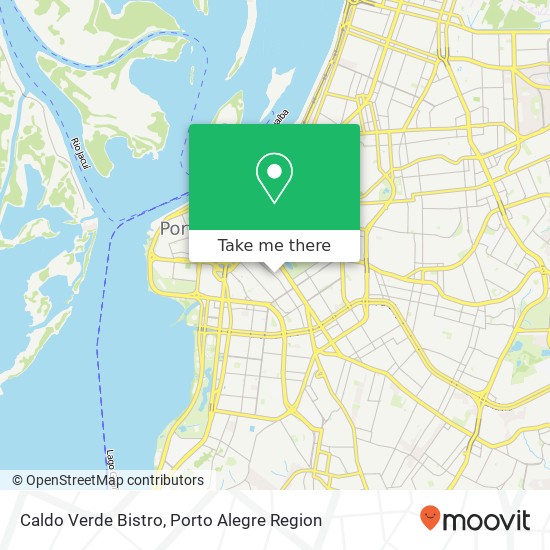 Mapa Caldo Verde Bistro, Rua General Lima e Silva, 776 Cidade Baixa Porto Alegre-RS 90050-100