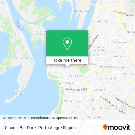 Mapa Claudia Bar Drink